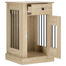 vidaXL Kutya ketrec bútor Sonoma Tölgy 50 x 47,5 x 80 cm Szerelt Fa