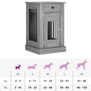 vidaXL Kutya ketrec bútor Szürke Sonoma 50 x 47,5 x 80 cm Szerelt Fa