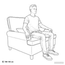 vidaXL XL fotel párnákkal Krémszínű Szövet