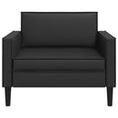 vidaXL XL fotel Fekete Műbőr