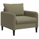 vidaXL XL fotel Khaki Bársony
