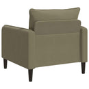 vidaXL XL fotel Khaki Bársony