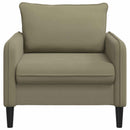 vidaXL XL fotel Khaki Bársony