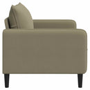 vidaXL XL fotel Khaki Bársony