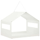 vidaXL Függő madáretető Acél Fehér 30 x 23 x 23 cm