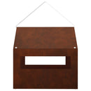 vidaXL Függő madáretető Időjárásálló Acél Rozsdás 30 x 23 x 23 cm