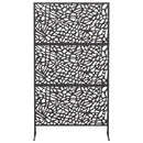 vidaXL Magánszféra Képernyő 100 x 50 x 180 cm Acél Fekete