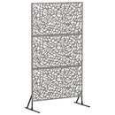 vidaXL Magánszféra Képernyő 100 x 50 x 180 cm Időjárásálló Acél