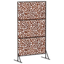 vidaXL Magánszféra Képernyő 100 x 50 x 180 cm Időjárásálló Acél