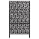 vidaXL Magánszféra Képernyő 100 x 50 x 180 cm Acél Fekete