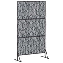 vidaXL Magánszféra Képernyő 100 x 50 x 180 cm Acél Antracitszürke