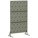 vidaXL Magánszféra Képernyő 100 x 50 x 180 cm Acél Olajzöld
