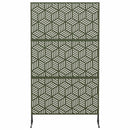 vidaXL Magánszféra Képernyő 100 x 50 x 180 cm Acél Olajzöld