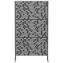 vidaXL Magánszféra Képernyő 100 x 50 x 180 cm Acél Fekete