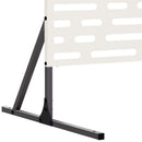 vidaXL Magánszféra Képernyő 100 x 50 x 180 cm Acél Fehér
