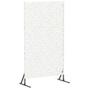 vidaXL Magánszféra Képernyő 100 x 50 x 180 cm Acél Fehér
