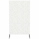 vidaXL Magánszféra Képernyő 100 x 50 x 180 cm Acél Fehér