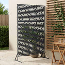 vidaXL Magánszféra Képernyő 100 x 50 x 180 cm Acél Antracitszürke