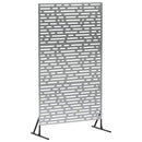 vidaXL Magánszféra Képernyő 100 x 50 x 180 cm Horganyzott Acél Ezüst