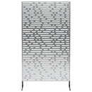 vidaXL Magánszféra Képernyő 100 x 50 x 180 cm Horganyzott Acél Ezüst