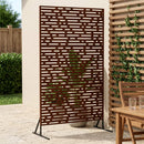 vidaXL Magánszféra Képernyő 100 x 50 x 180 cm Időjárásálló Acél