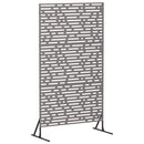 vidaXL Magánszféra Képernyő 100 x 50 x 180 cm Időjárásálló Acél