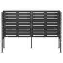 vidaXL Kukásláda képernyő 167 x 85 x 113 cm Acél Fekete