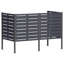 vidaXL Kukásláda képernyő 167 x 85 x 113 cm Acél Antracitszürke
