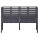 vidaXL Kukásláda képernyő 167 x 85 x 113 cm Acél Antracitszürke