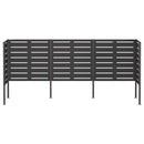 vidaXL Kukásláda képernyő 249 x 85 x 113 cm Acél Fekete