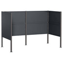 vidaXL Kukásláda képernyő 167 x 85 x 113 cm Acél Antracitszürke