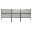 vidaXL Kukásláda képernyő 249 x 85 x 113 cm Rozsdamentes Acél Ezüst