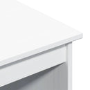 vidaXL Íróasztal és szekrény szett 2 db Fehér Tömör Fenyőfa