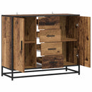 vidaXL Széf Antik Fa 92 x 35 x 76 cm Szerelt Fa