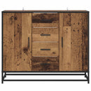 vidaXL Széf Antik Fa 92 x 35 x 76 cm Szerelt Fa