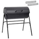 vidaXL Kültéri grill 3 pcs 80 x 73 x 90 cm Fekete Fém