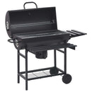 vidaXL Hordós grill kerekekkel és polcokkal 3 pcs 115 x 85 x 95 cm Fém