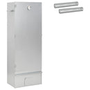 vidaXL Füstölő Sütő 3 pcs 44,5 x 29 x 110 cm Horganyzott acél Ezüst