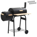 vidaXL Kültéri grill 103 x 60 x 113 cm Acél Fekete