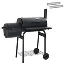 vidaXL Kültéri grill 103 x 60 x 113 cm Acél Fekete