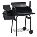 vidaXL Kültéri grill 103 x 60 x 113 cm Acél Fekete