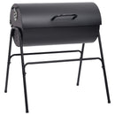 vidaXL Hordós grill 2 főzőrácsos 3 pcs 80 x 73 x 90 cm Fém Fekete