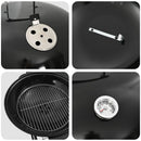 vidaXL Faszenes grillsütő füstölő csövekkel 91 x 71 x 107 cm Acél