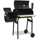 vidaXL Kültéri grill 103 x 60 x 113 cm Acél Fekete