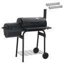 vidaXL Kültéri grill 103 x 60 x 113 cm Acél Fekete