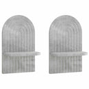 vidaXL Falpolc 2 db Betonszürke 23 x 13.5 x 37.5 cm Szerelt Fa