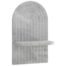 vidaXL Falpolc 2 db Betonszürke 23 x 13.5 x 37.5 cm Szerelt Fa