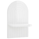 vidaXL Falpolc 2 db Magasfényű Fehér 23 x 13.5 x 37.5 cm Szerelt Fa