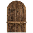 vidaXL Falpolc 2 db Antik Fa 23 x 13.5 x 37.5 cm Szerelt Fa