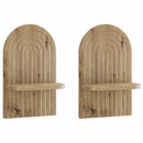 vidaXL Falpolc 2 db Kézműves Tölgy 23 x 13,5 x 37,5 cm Szerelt Fa